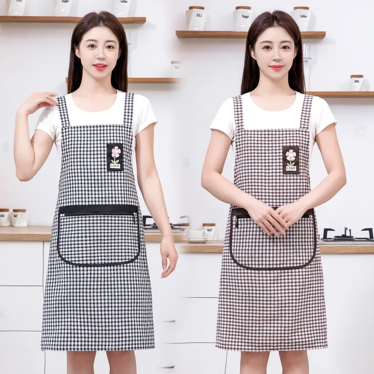 园艺围裙厨房家用纯棉做饭老公工作服女餐饮上班专用轻薄2025新款