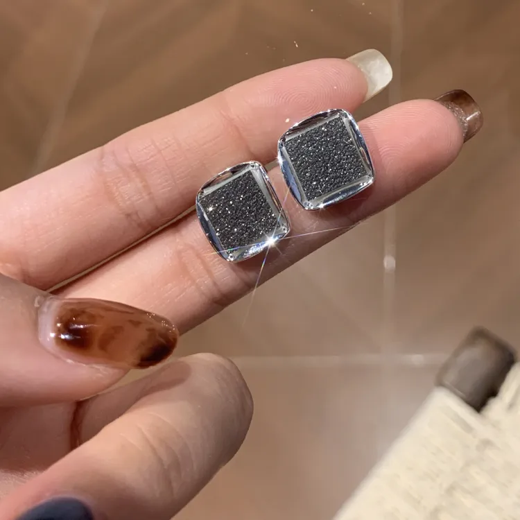 铜合金耳饰 【银韵方章】简约高级感百搭