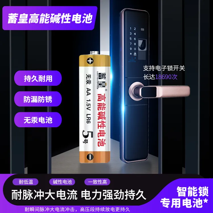 【晓宇专属】蓄皇5号7号碱性电池适用遥控器玩具耐用电池智能锁电池