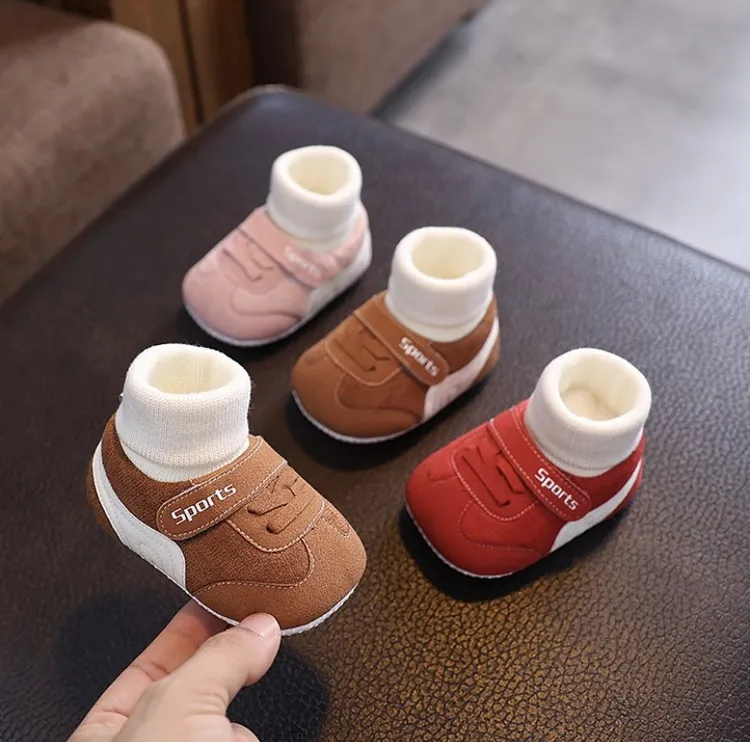 0-1岁婴幼儿鞋袜男女宝宝春秋软底学步前鞋防滑新生护脚不掉3个月