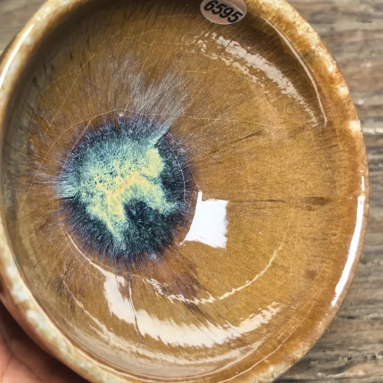 纯手工制作金玉茶杯窑变陶瓷建盏主人杯