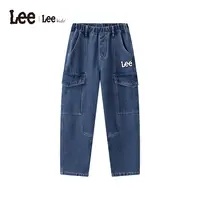 Lee儿童秋冬加绒牛仔长裤男女同款舒适保暖锁温LK5X2WUB0289
