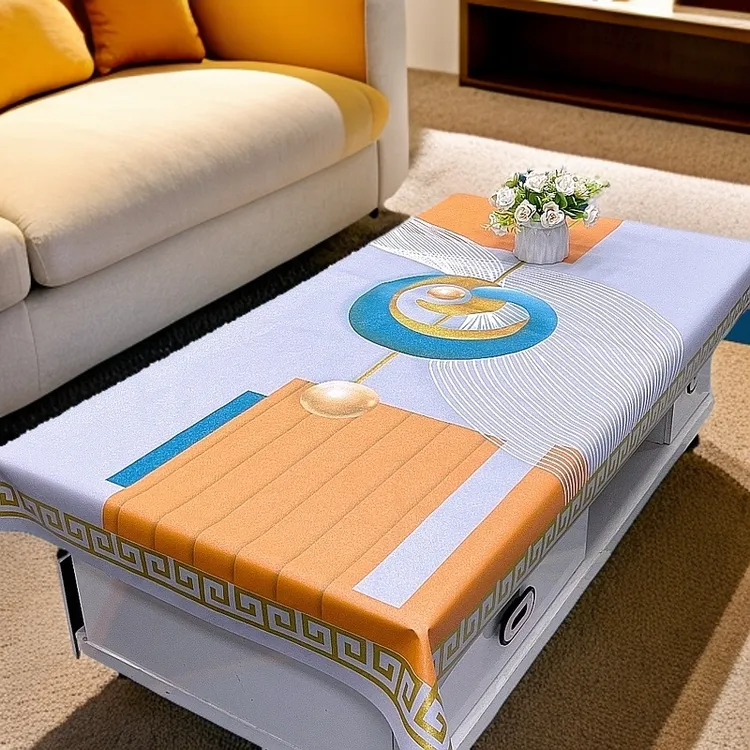 山柳防水防油免洗PVC桌布茶几布餐桌布家用可选花型