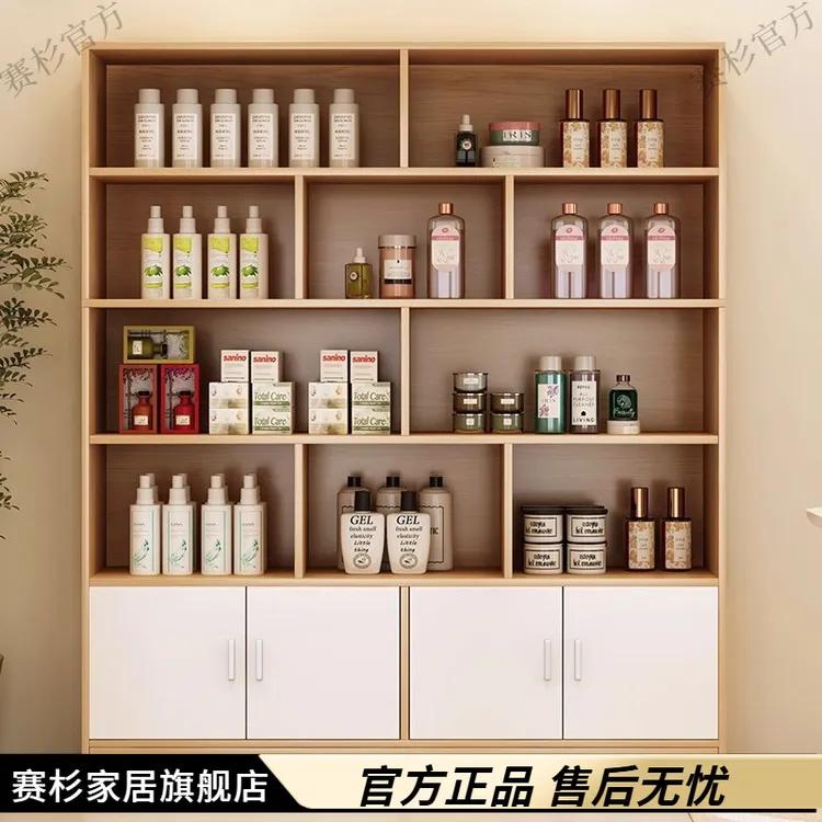商用置物架理发店展示柜美容院产品柜化妆品展柜简约柜子发廊货柜