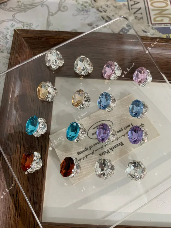 MM【8*10高品鸽子蛋成品堆钻】美甲钻钻球堆堆钻新手气质简约超闪