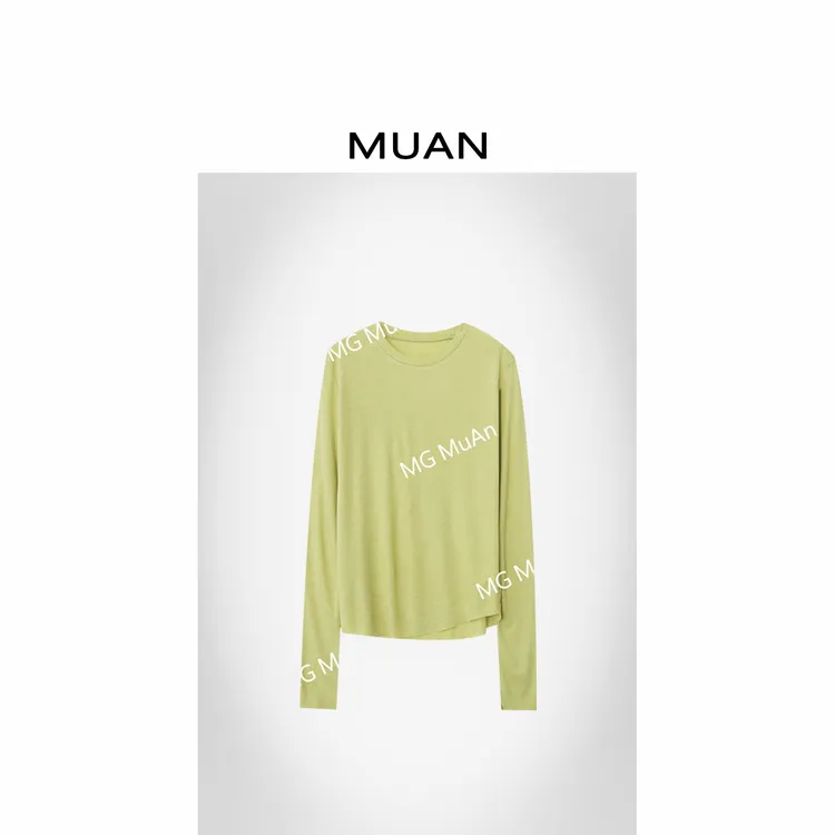 木岸MUAN：《清风打底》定制打底宽松简约宽松百搭上衣女HH-5958