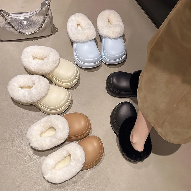 2025新款女款爆款秋冬增高防水防风保温洞洞鞋阔腿裤必备鞋雪地靴