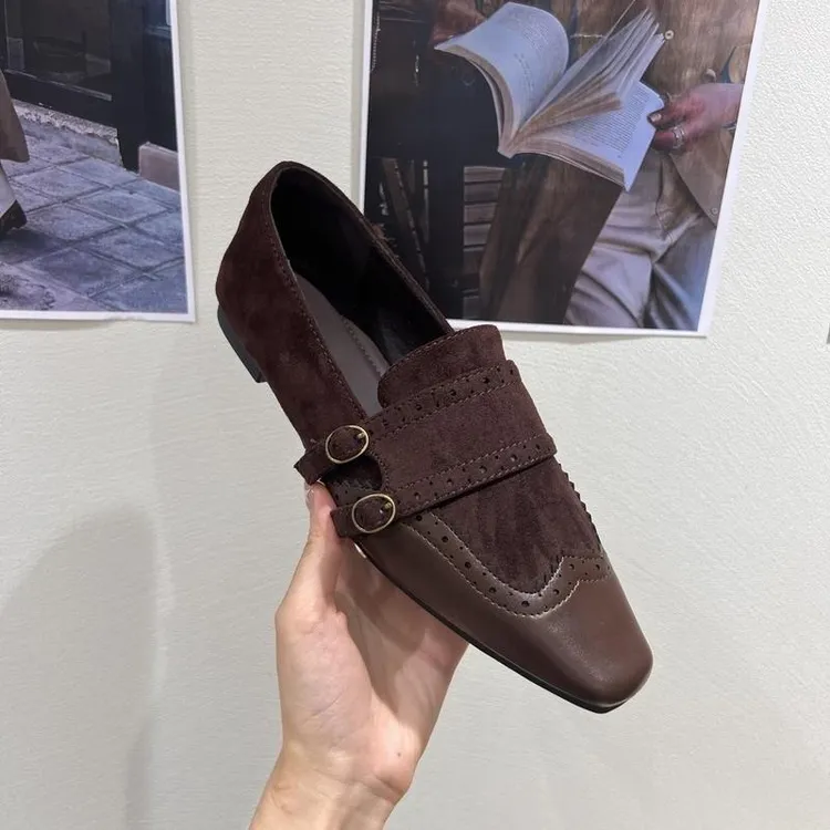 韩版时尚百搭气质爆款秋季新款日常女鞋单鞋阔腿裤必备鞋轻高跟鞋