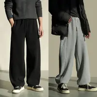 173以上 青少年阔腿裤 440g一体绒 大童/男士加绒两穿卫裤 90394