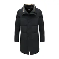 H1102冬季男羽绒服 白鸭绒商务休闲保暖长款防风外套时尚都市