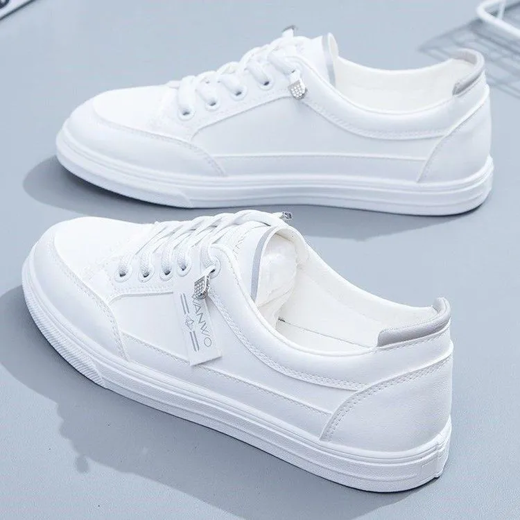 女鞋2024春夏新款软底防滑运动鞋女士百搭板鞋透气小白鞋