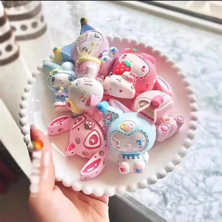 网红爆款混装石膏娃娃创意DIY立体艺术涂鸦送颜料画笔调色商品图
