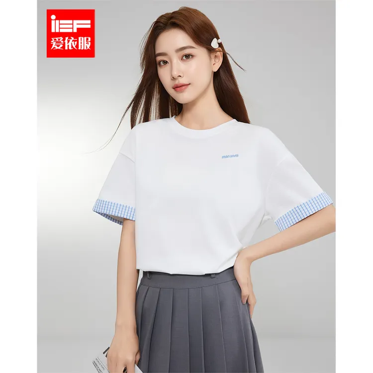 【新品商场同款】IEF/爱依服短袖2025早春新款韩版T恤欧若风