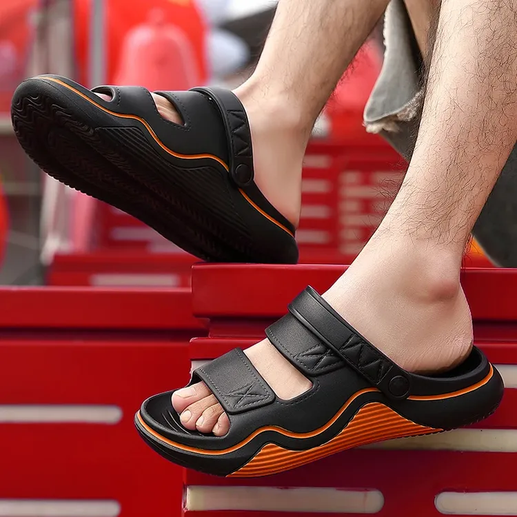 【厂家直销】夏季男士凉鞋防滑防震软面耐磨户外软底透气软底