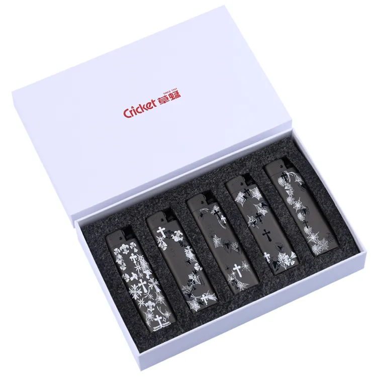 创意金属套壳高颜值草蜢防爆砂轮打火机礼盒装适合作为男女礼物