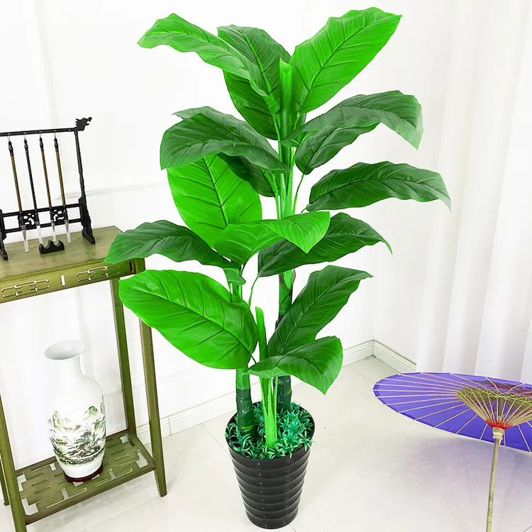 仿真假树落地盆栽室内装饰塑料绿植适合客厅摆放白马王子仿真绿植