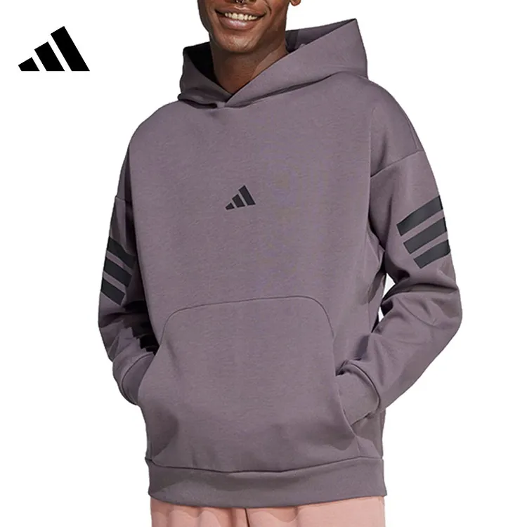 adidas阿迪达斯男子M FI 3S HD流光风针织连帽卫衣JI8777
