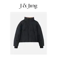 J&Jing-「英伦vibe」-羽绒服！经典格子高级百搭内里羽绒服10646