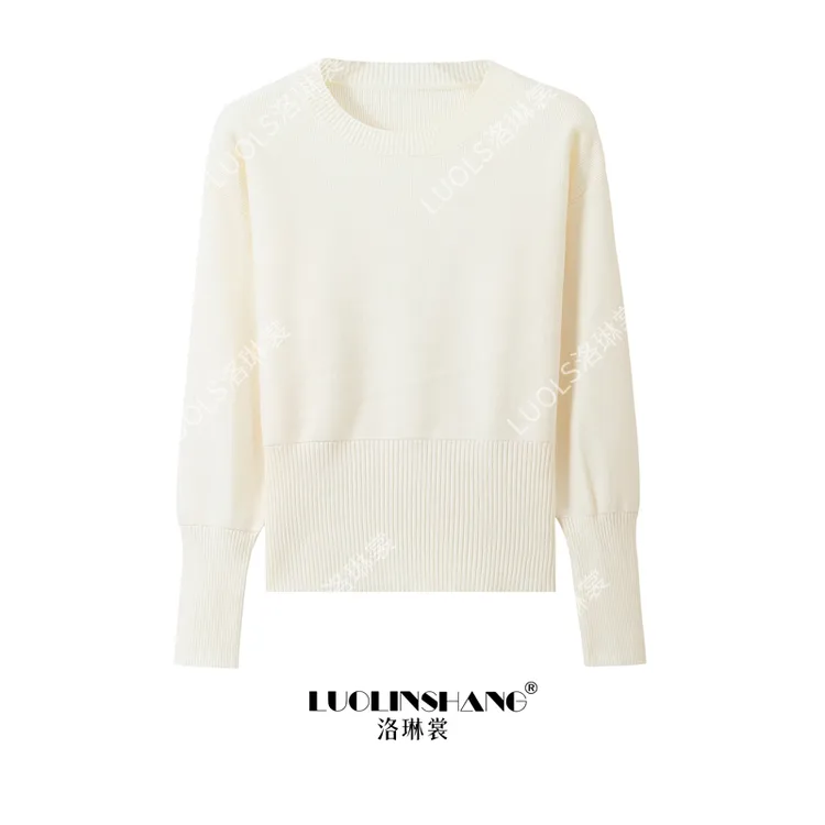 简约韩系修身百搭显瘦针织打底衫2025新款高腰内搭外穿时尚毛衣女