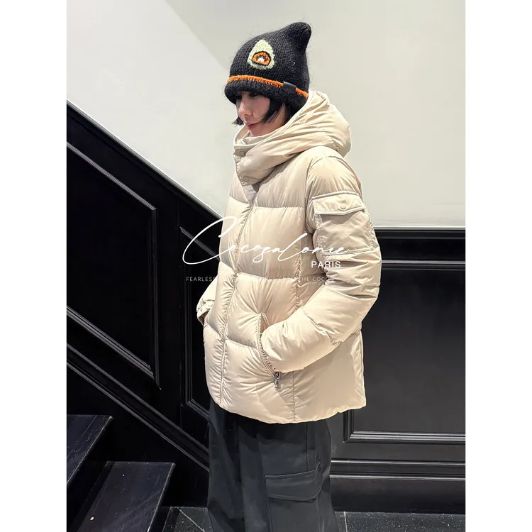 韩彬彬"零度鹅绒"90白鹅绒防风透气极简百搭冬季保暖羽绒服3124-8