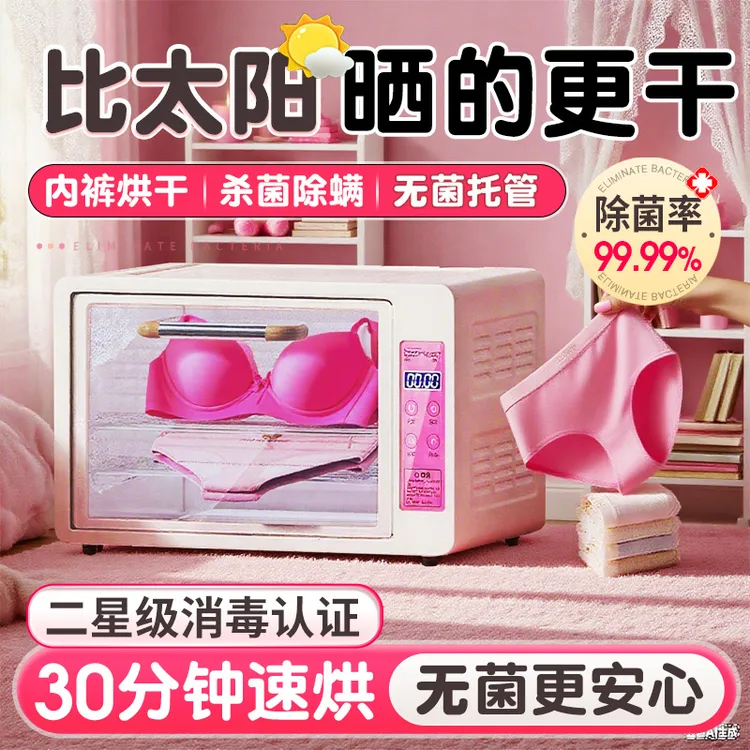 除螨内衣内裤紫外线台式消毒柜杀菌机母婴烘干机家用宝宝贴身衣物