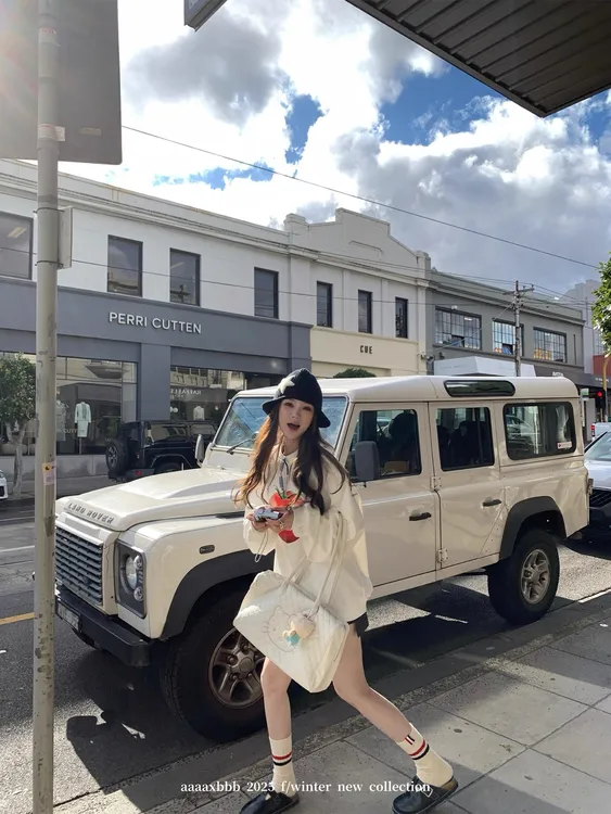 黑猫+《现货现发》蔬果印花大卫衣休闲上衣oloversize宽松设计感长