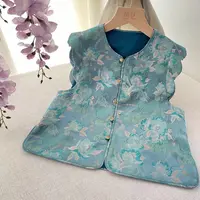 【喜儿定制】早秋新款高级感时尚气质蝴蝶袖麒麟马甲汉服休闲中大童
