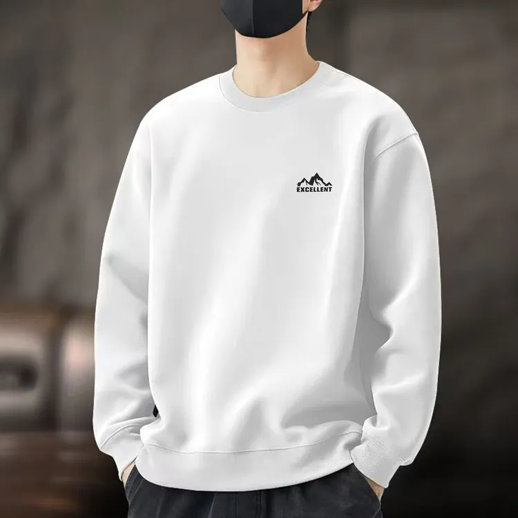 【圆领】重磅男士卫衣套头长袖上衣秋冬款百搭秋季宽松休闲【小山】