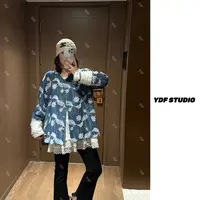 YDFSTUDIO小众【惬意篇章】欧货高品重工亮片刺绣拼接设计时尚外套
