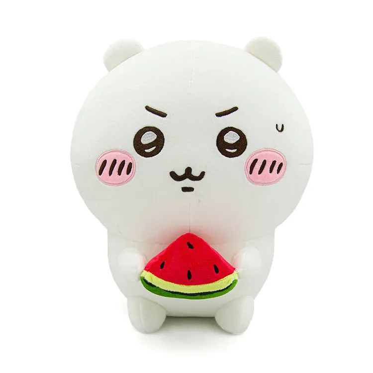 【现货】名创优品正版Chiikawa西瓜系列毛绒公仔玩偶乌萨奇圣诞礼物