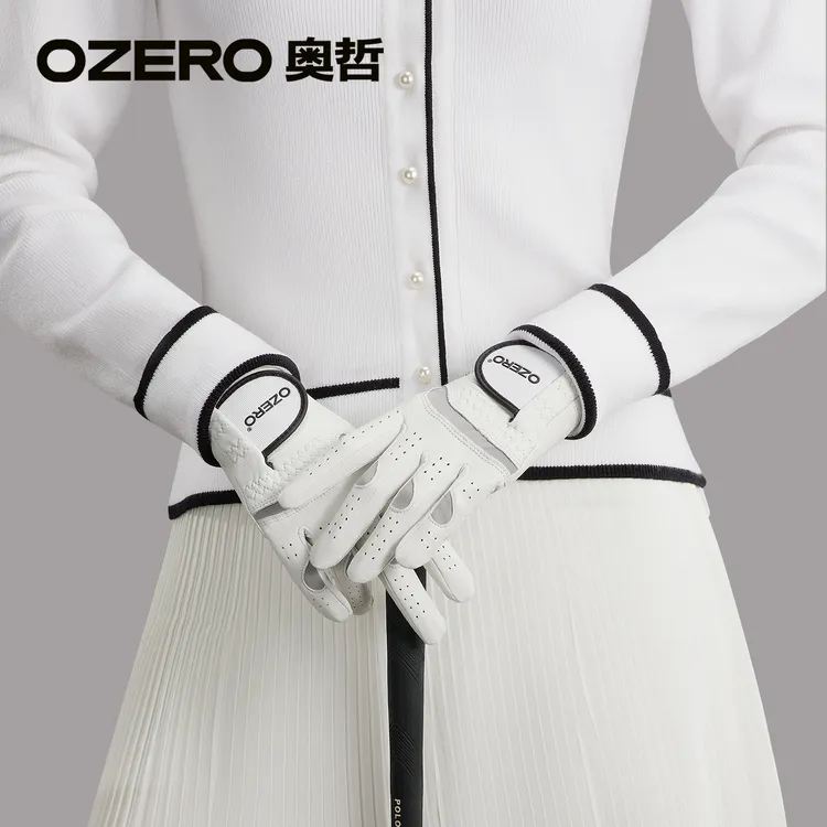 OZERO/奥哲防滑高尔夫手套单只女士纯绵羊皮golf耐磨舒适专业运动