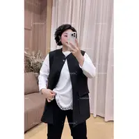 ZHONG大大【】2025秋季新款韩版黑色马夹中长款小香风马甲613
