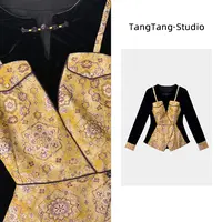 【TangTang·Studio】向阳花丝绒百搭显瘦女装上衣-2510355