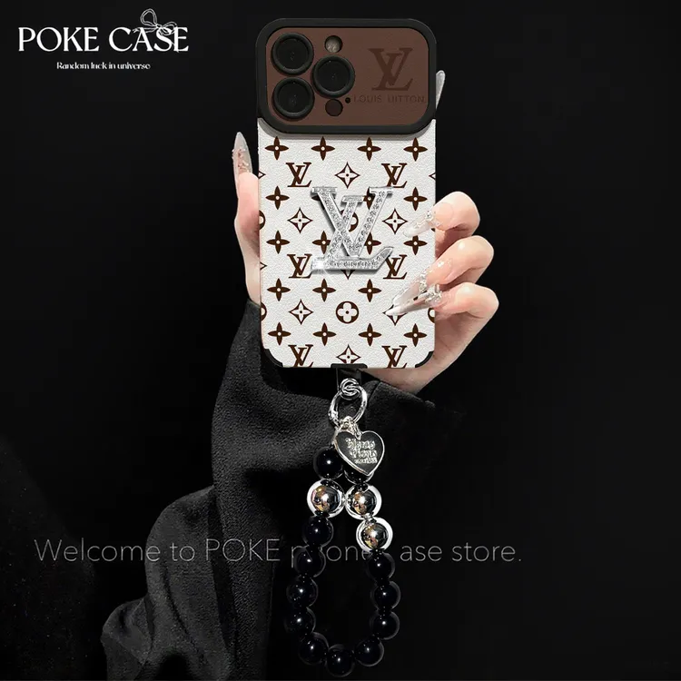 大视窗四叶草适用苹果16PROMAX满钻标华为VIVO小米OPPO手链手机壳