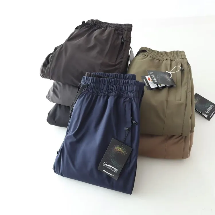 长裤防风男士加厚三角裆休闲裤运动纯色男士冲锋裤工装裤户外