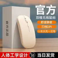 无线蓝牙鼠标静音办公无限充电时尚滑鼠商务双模手机电脑平板通用