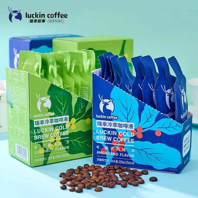 瑞幸冷萃咖啡液美式风味生椰风味办公室下午茶休闲便携即饮料品