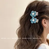 木子秋韩版清新气质花朵刘海侧边夹高级感时髦优雅简约百搭碎发夹