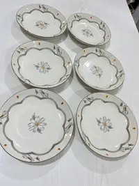 【拍一发六】陶瓷釉下彩8英寸果盘网红家用陶瓷盘子
