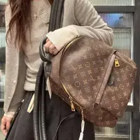 95新 LV 【蕾】60 0164 老花双肩包