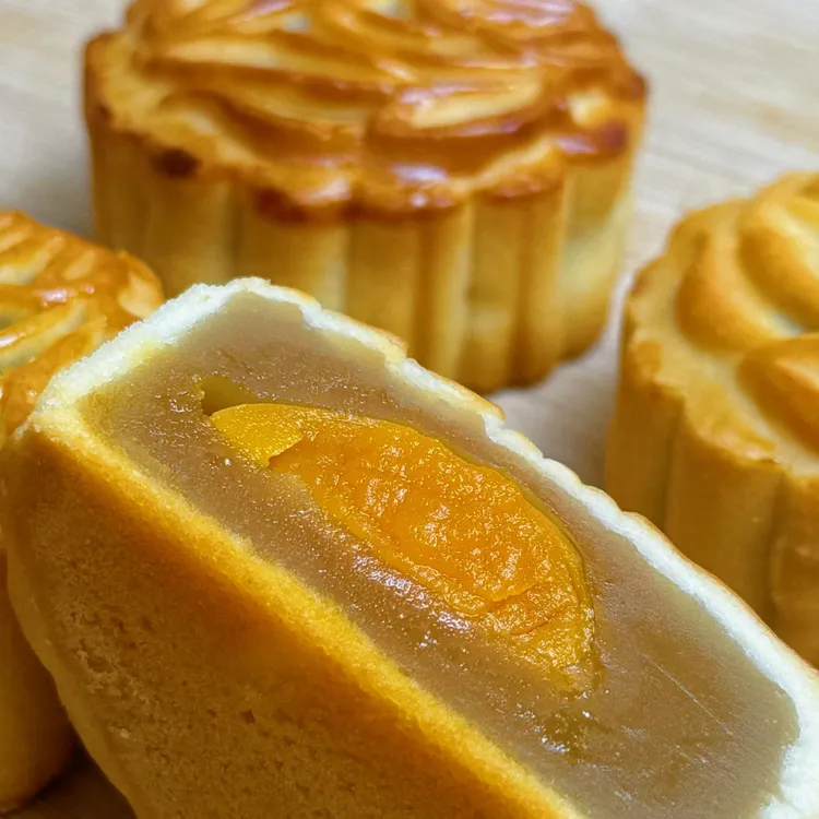 广式月饼三味锦盒(60g蛋黄白莲*2+60g红豆陈皮*2+60g中秋推荐好物
