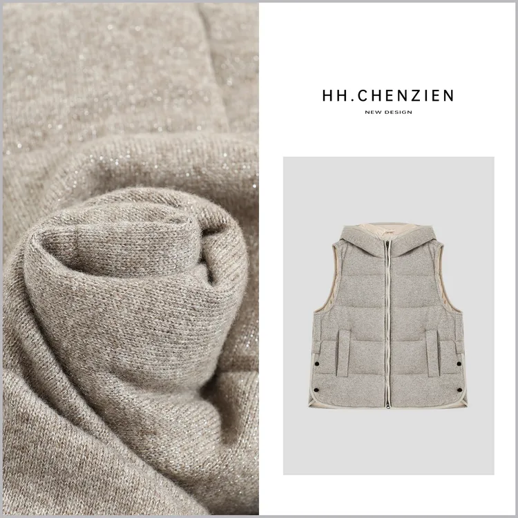 【我是露露】冬季新款连帽侧边开叉设计净版纯色保暖羽绒外套