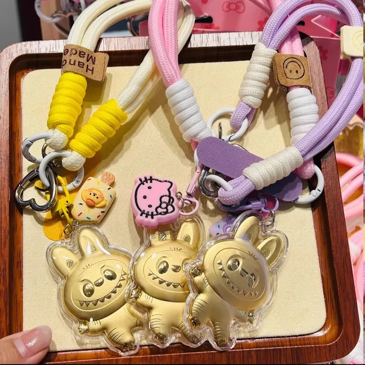 水贝新款999【拉布布Labubu】卡通包包挂件钥匙扣手机链挂饰送礼物