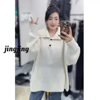 秋季新款休闲百搭大披肩领针织衫(1166)