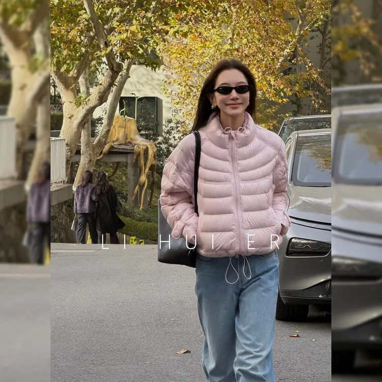 LiHuiEr李慧儿【小岛月落】冬季舒适轻奢时尚设计师款羽绒服8805