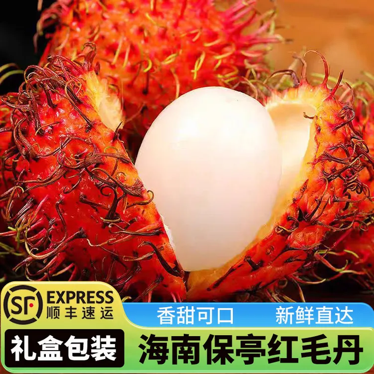 海南红毛丹热带当季新鲜孕妇现摘一整箱礼盒大果水果红毛丹大果