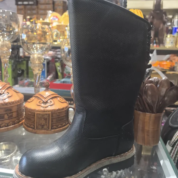 骑士靴马衔扣民族风保暖时装靴男靴男士靴子