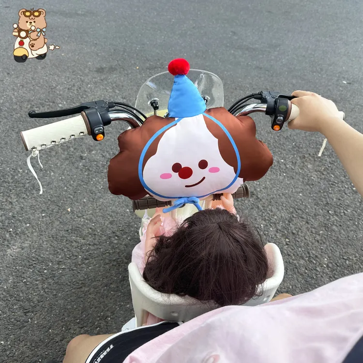 电动车前置防撞头枕加厚保护电瓶车宝宝座椅婴儿防碰撞头部神器