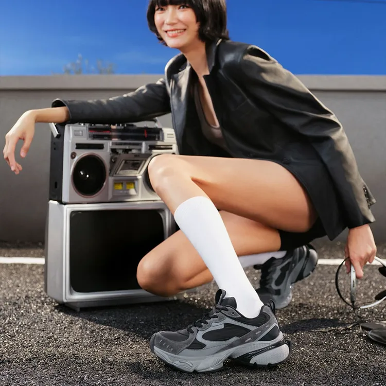 【洪流时代】GGCC2025春季新款时尚厚底老爹鞋女做旧运动休闲鞋子