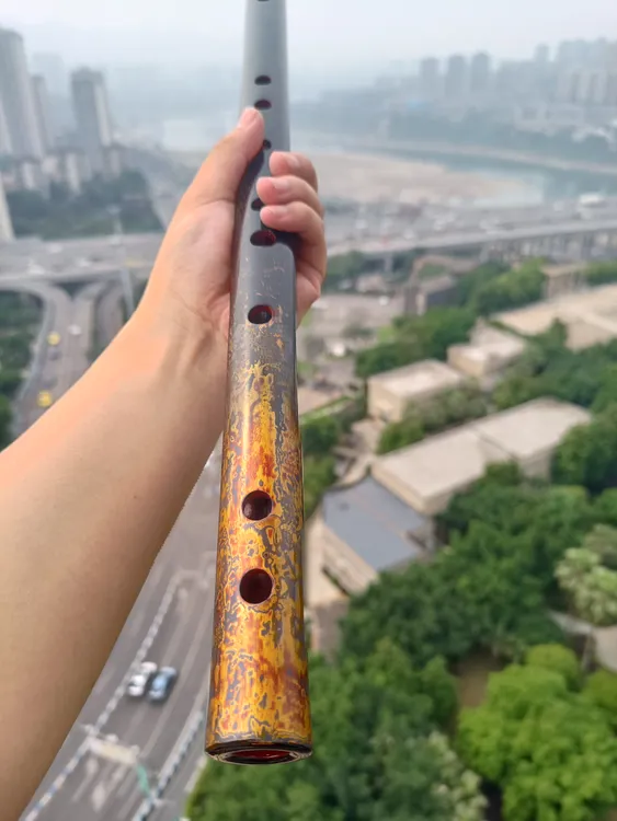 古法大漆工艺笛子001